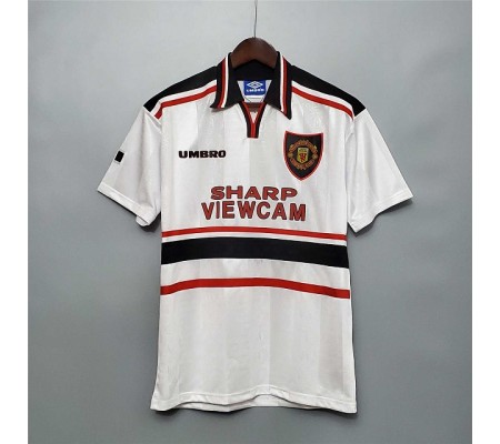 Manchester United 98/99 Away White Soccer Jersey